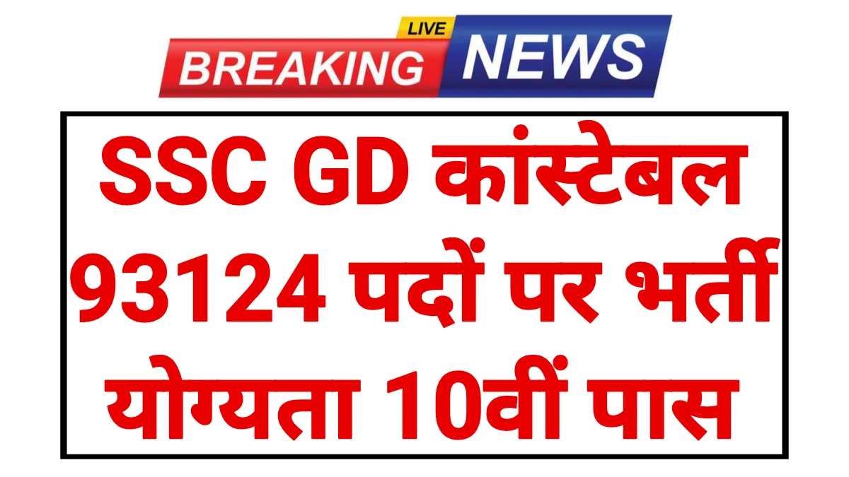 SSC GD Constable Notification 2026